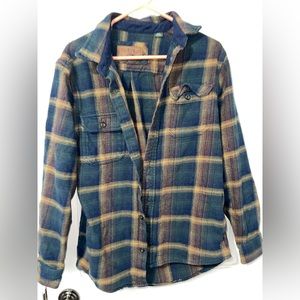 thick flannel size small